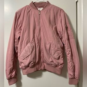 Pink Satin H&M Bomber Jacket